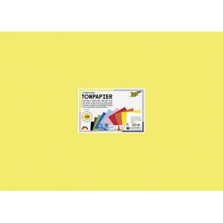 Folia Paper - Drawing paper Folia 50x70cm 130gram pack of 100 sheets 10 colors