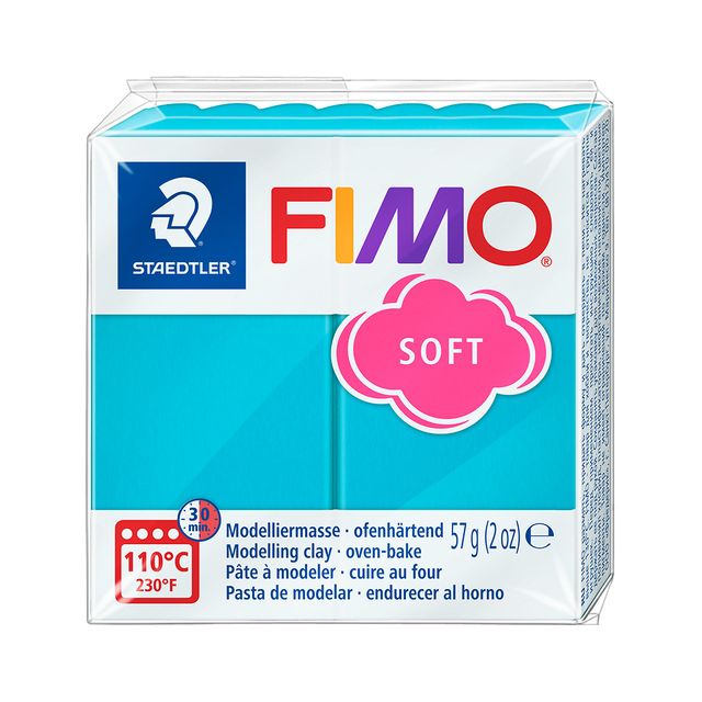 Fimo Staedtler -  Boetseerklei fimo soft 57 g pepermunt