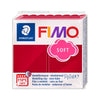 Fimo Staedtler - Pâte à modeler Fimo soft 57 grammes rouge cerise