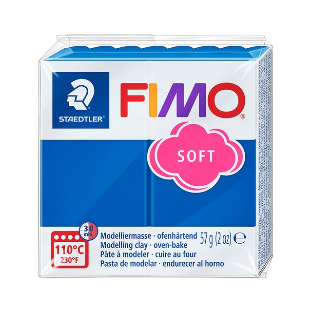 Fimo Staedtler -  Boetseerklei Fimo soft 57 gram pacificblauw