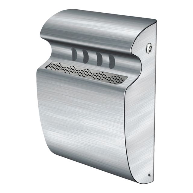 Vepa Bins - Posacenere da parete da 3 litri in acciaio inox opaco