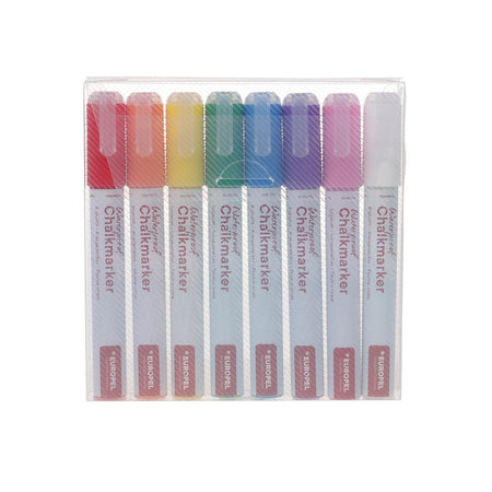 Europel -  Krijtstift  watervast 3-6mm ass 8 stuks