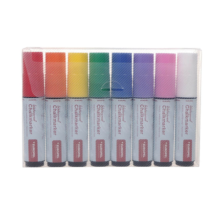 Europel -  Krijtstift  watervast 15mm ass 8 stuks