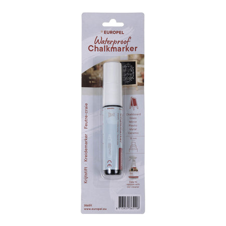 Europel -  Krijtstift  watervast 15mm wit