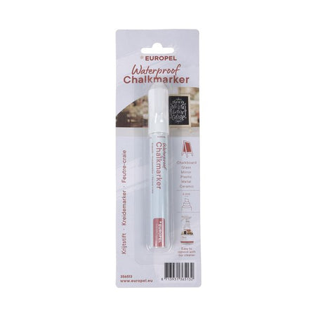 Europel -  Krijtstift  watervast 3-6mm wit