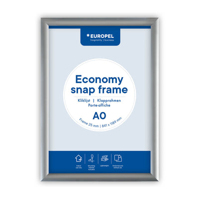Europel - Snap frame peel Economy A0 silver