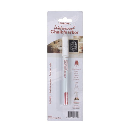 Europel -  Krijtstift  watervast 1-3mm wit