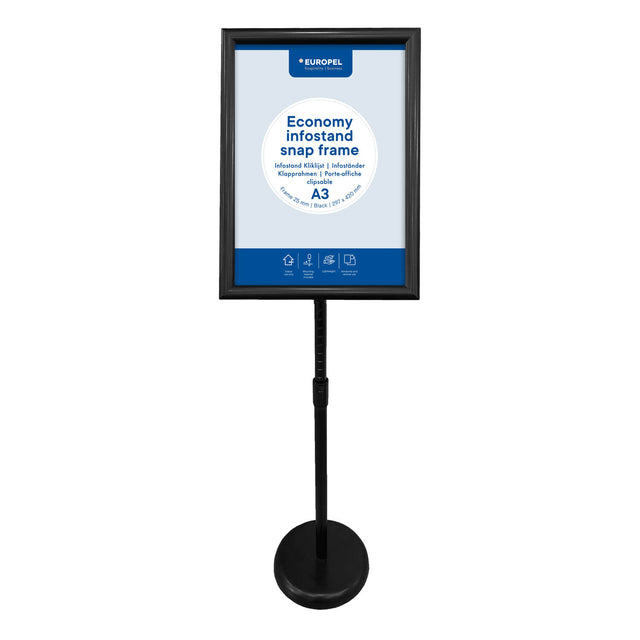 Europel -  Infostandaard  economy a3 zwart