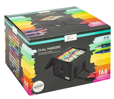Art Sensations – Hohlmarker Nassau Arts Duopoint-Set mit 168 Farben
