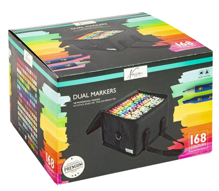 Art Sensations – Hohlmarker Nassau Arts Duopoint-Set mit 168 Farben
