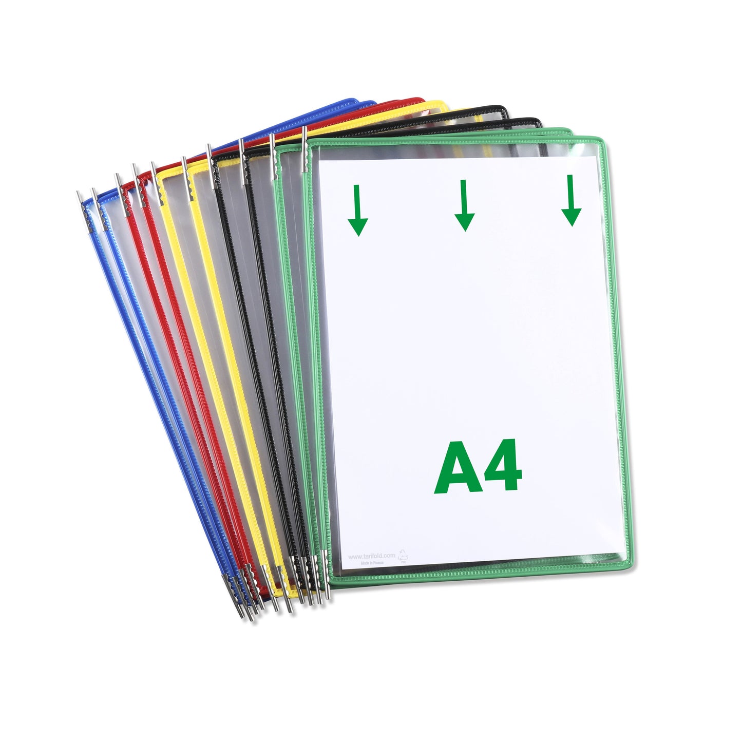 Tarifold - Panel visual A4 vertical surtido 10 piezas
