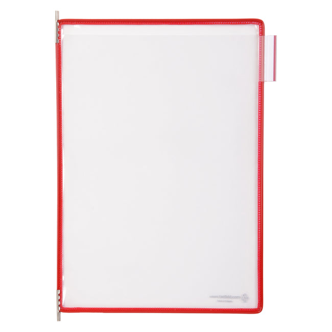 Tarifold Display - Panel de visualización A4 vertical rojo 10 piezas