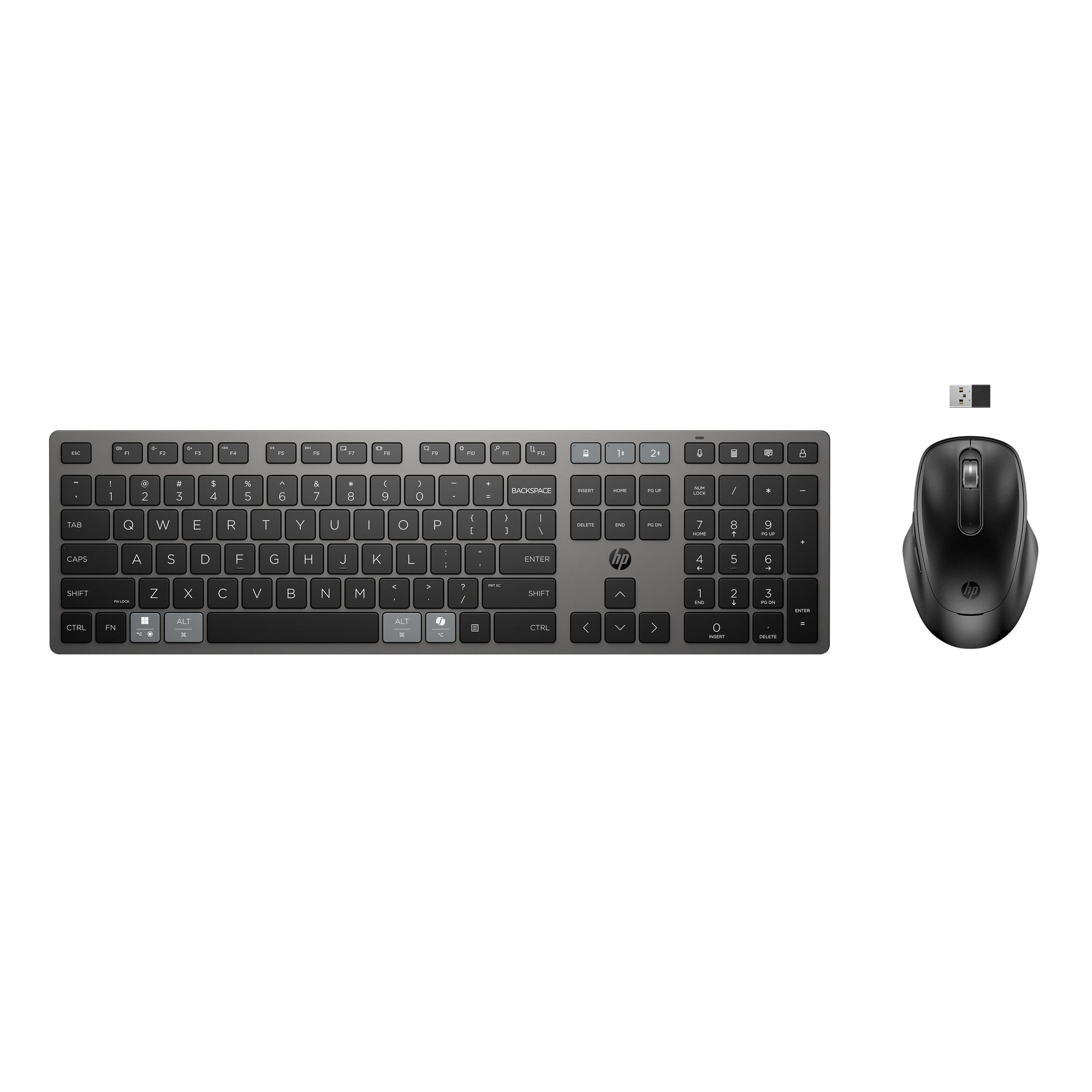 HP - Tastiera + mouse 725 wireless ricaricabile