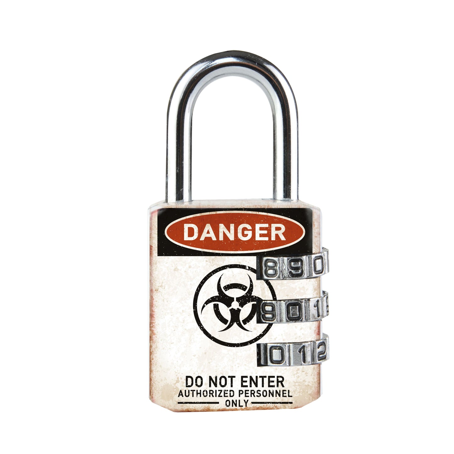 Master Lock - Candado masterlock 3 dígitos 30mm motivo peligro
