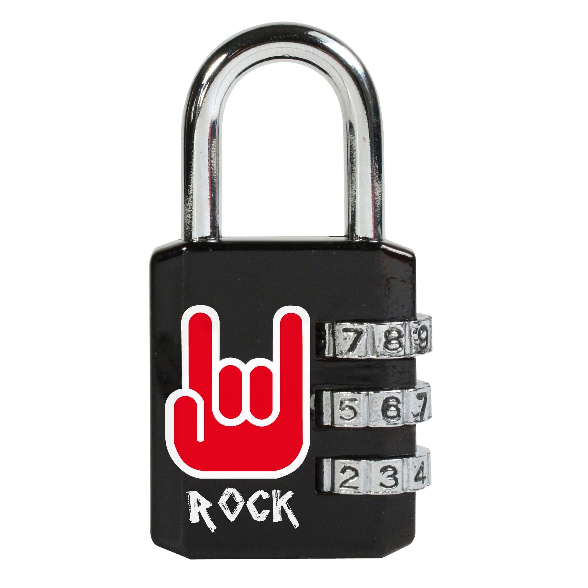 Master Lock - Lucchetto masterlock a 3 cifre con motivo roccia da 30 mm