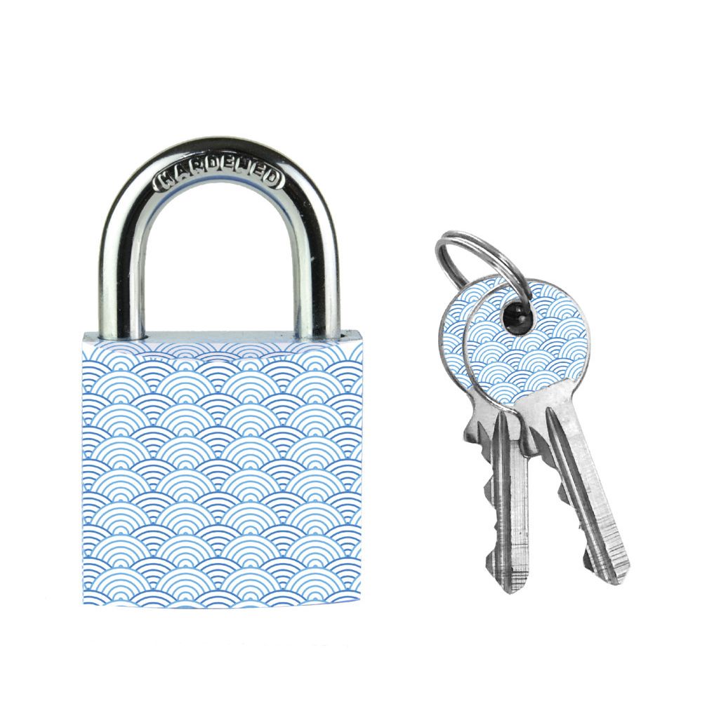 Master Lock - Lucchetto Masterlock motivo onde da 30 mm