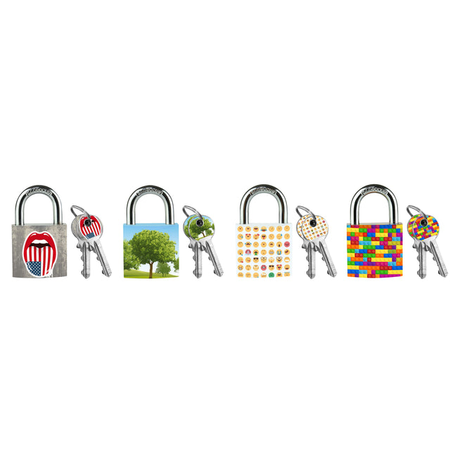 Master Lock -  Hangslot masterlock 30mm 4 patronen assorti