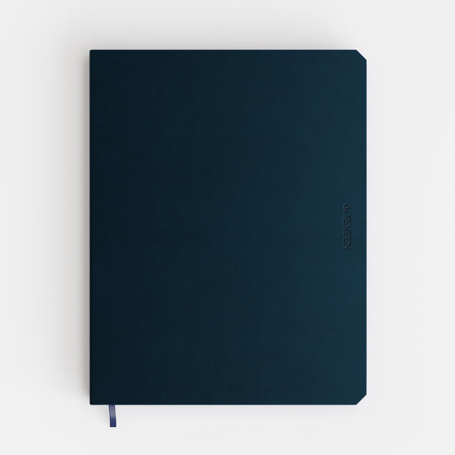 De KEMPEN - Cuaderno Silence 171x220mm en blanco 192 páginas 90gr azul oscuro