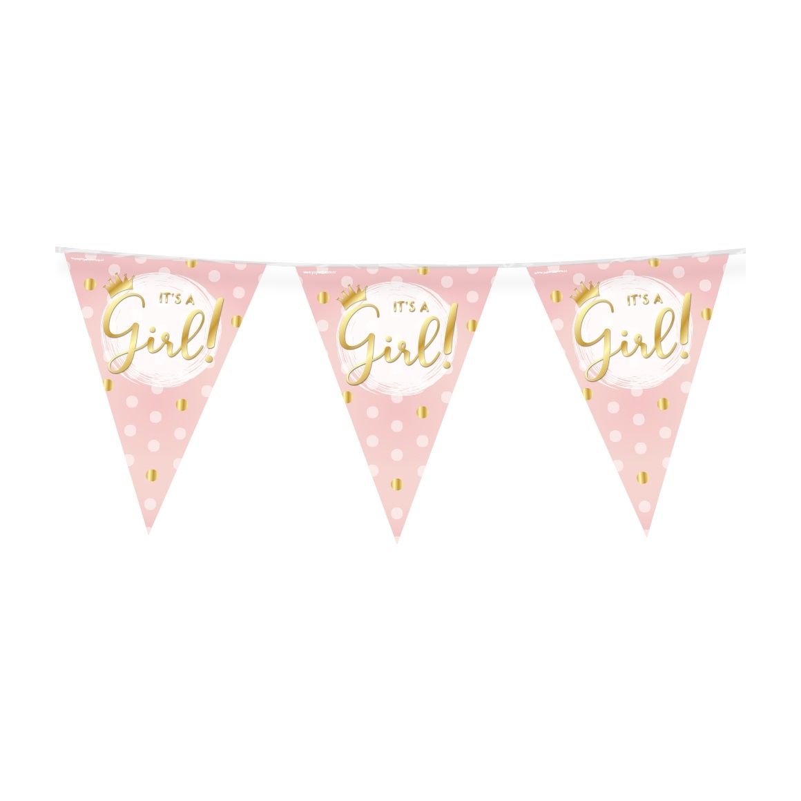Bruna office - Party Flags foil It's a girl!