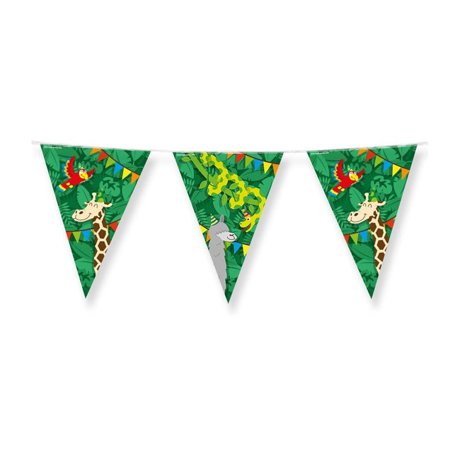 Ufficio Bruna - Foil di cartone animato Bunting Jungle 10 metri
