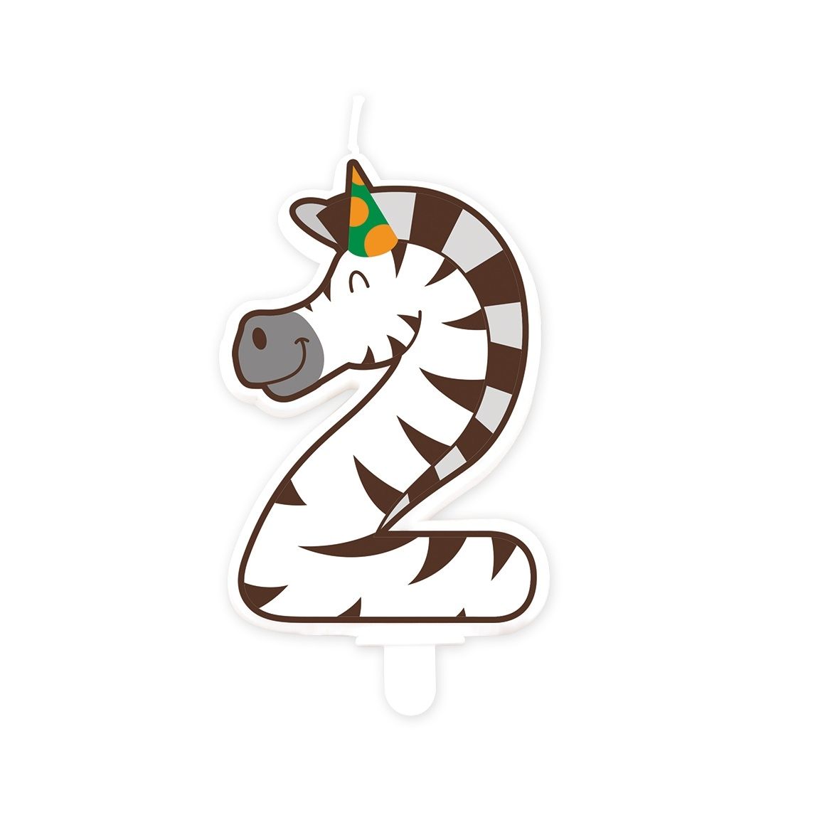 Bruna office - Jungle candle 2 Zebra | 4 pieces