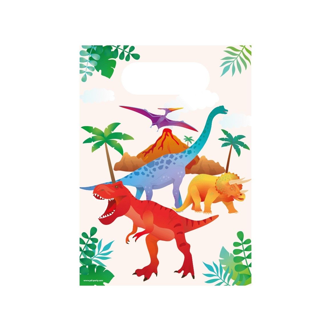 Bruna office - Buste regalo Carta Dino 23x16,5 cm 6 pezzi