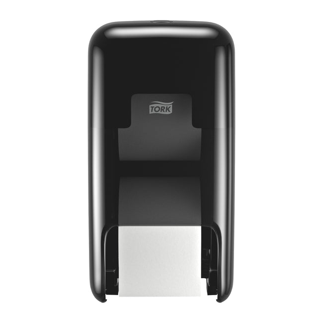 Tork - Distributore di carta igienica T7 Elevation OptiServe Coreless medio verticale duo nero 558042