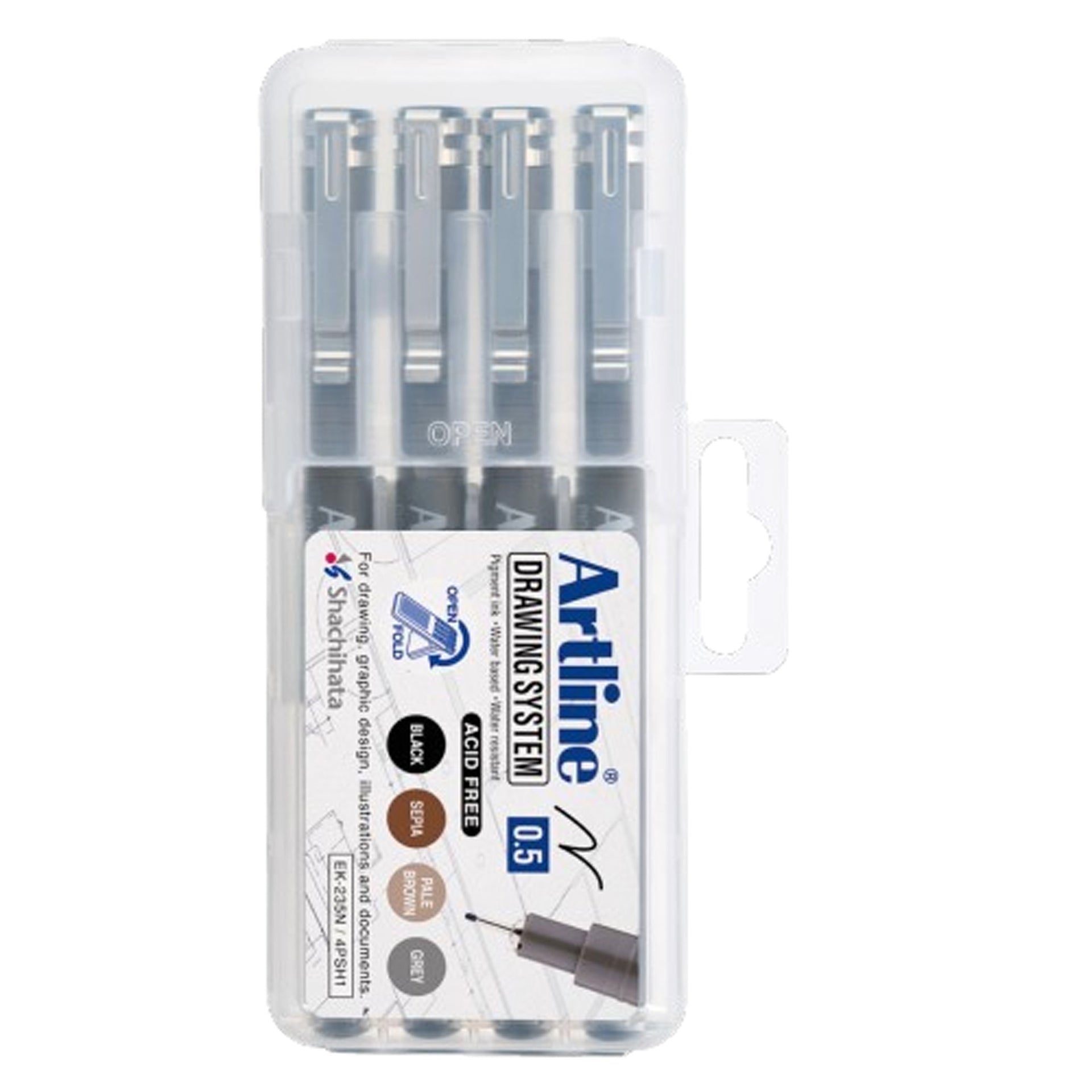 Artline - Fineliner technical 0.5mm assorted