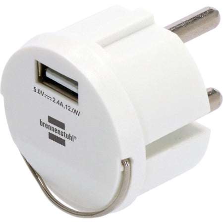 Brennerstuhl - Adattatore presa USB A 2.4A bianco