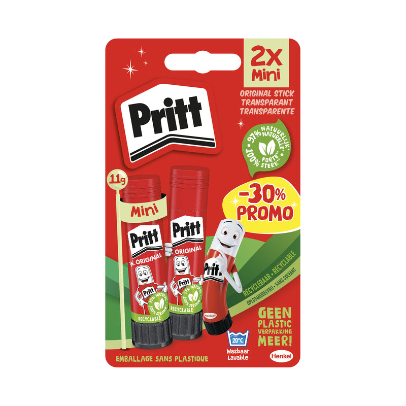 Pritt -  Lijmstift stick original 2x 11gr promo | 12 stuks
