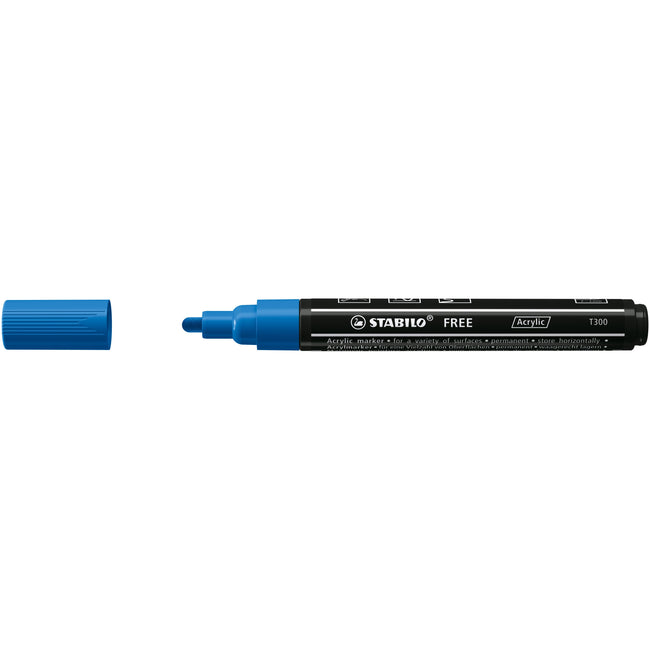 Stabilo -  FREE Acrylic T300 donker blauw