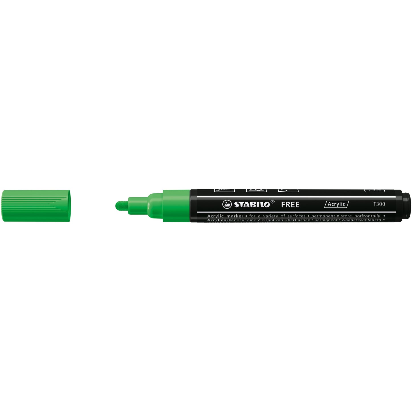 Stabilo - Acrylic marker Free Acrylic T300 leaf green