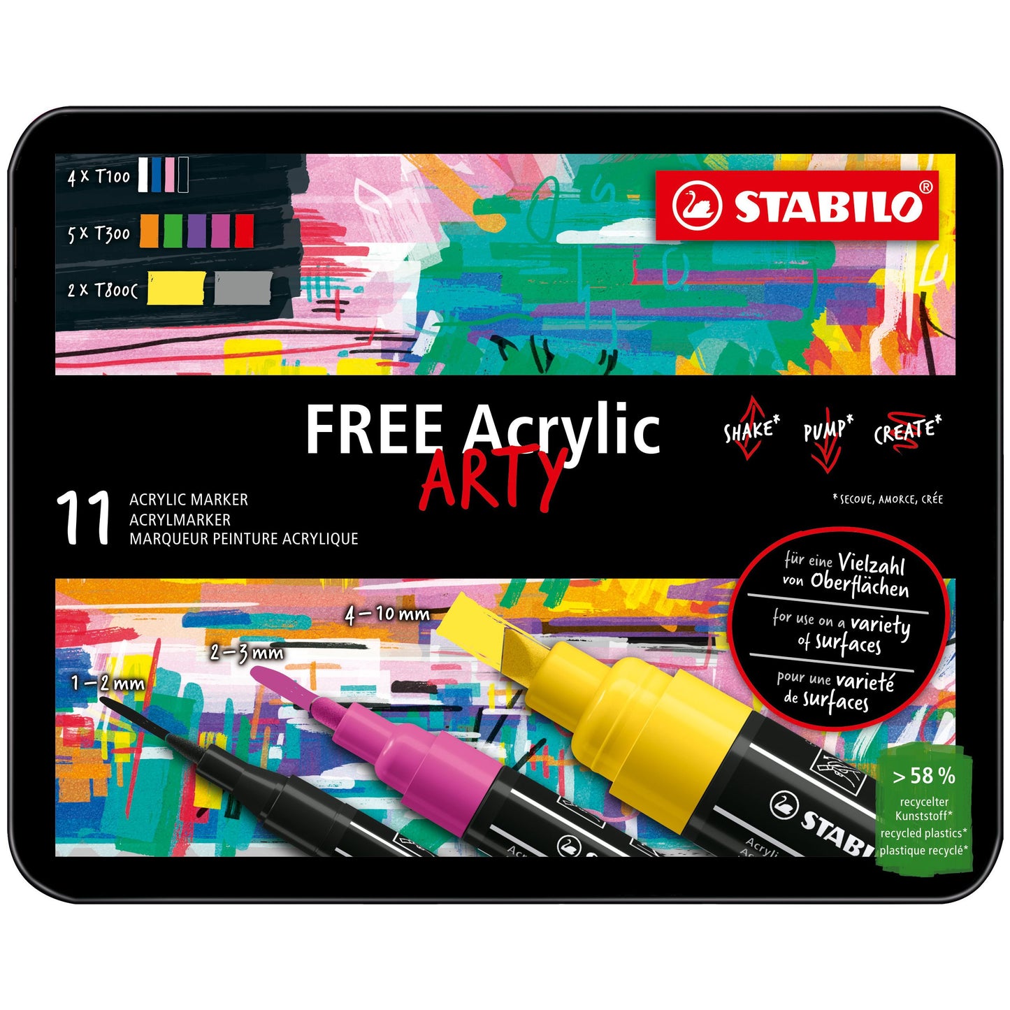 Stabilo - Marqueur acrylique sans acrylique pour kit cul