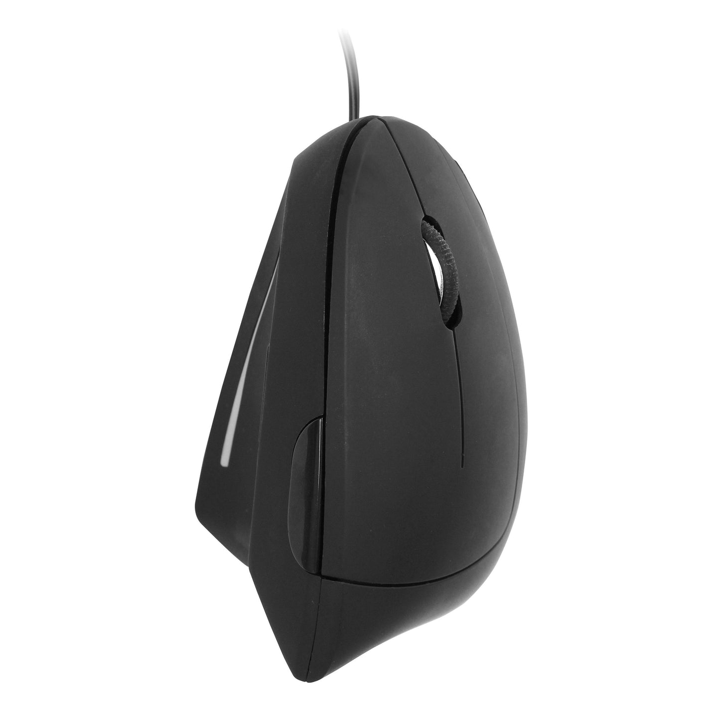 Quantore - Ergonomische Maus mit Kabel, USB-A, Schwarz