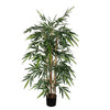 Mica Decorations -  Kunstplant mica bamboe in plastic pot | 2 stuks