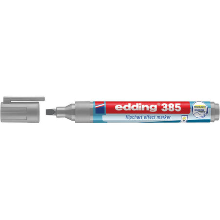 Edding -  Viltstift  385 flipover penseel zilvergrijs