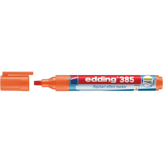 Edding -  Viltstift  385 flipover penseelpunt oranje