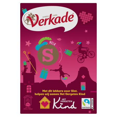 Verkade -  Chocoladeletter  melk s 65 gram