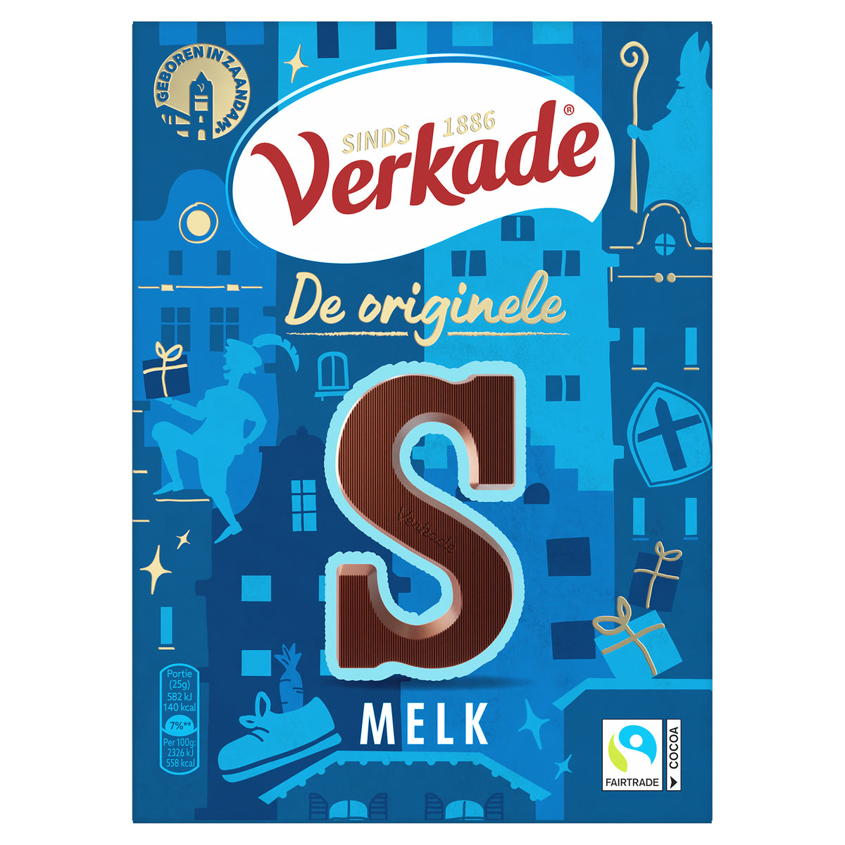 Verkade -  Chocoladeletter  melk s 135 gram