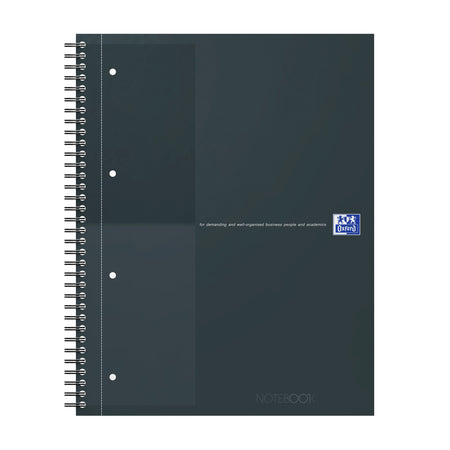 Oxford - Spiral blk oxf international notebk a4+ linea nera