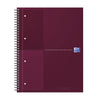 Oxford -  Spiraalblok International Notebook A4+ lijn rood