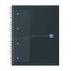 Oxford -  Spiraalblok International Notebook A4+ ruit 5X5mm zwart | 5 stuks