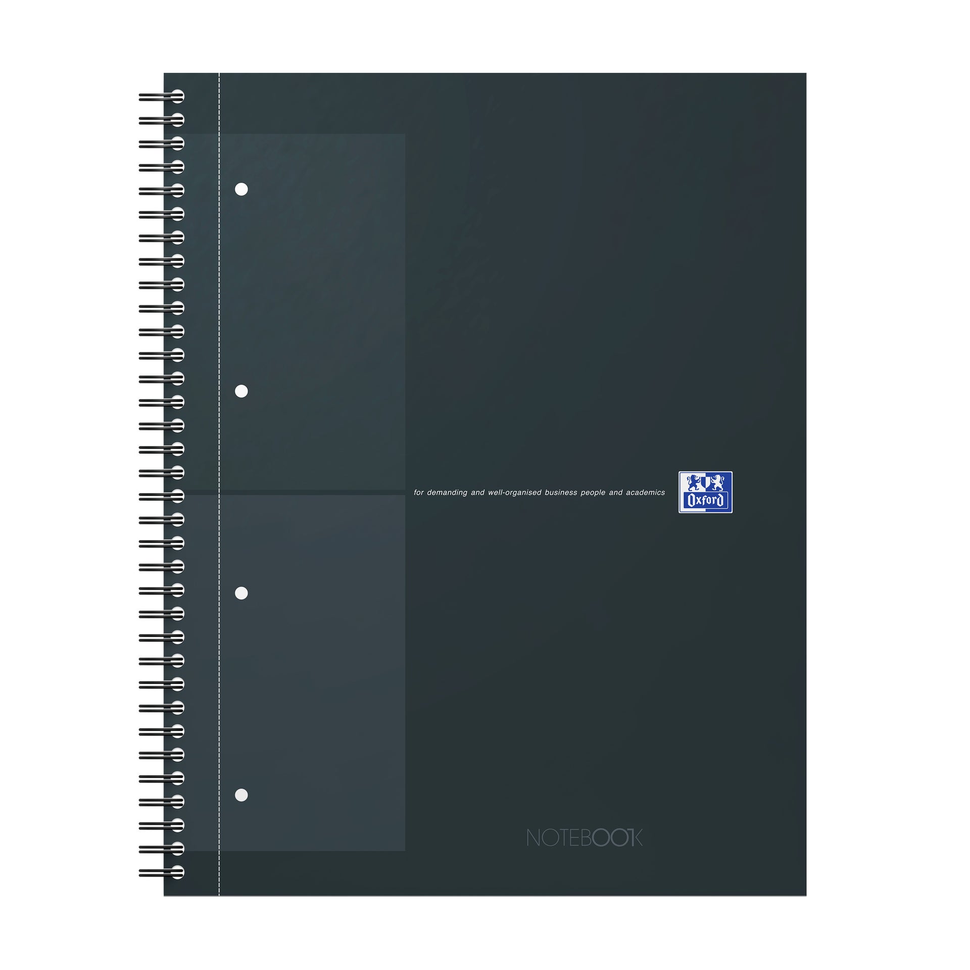 Oxford - Spiral blk oxf international notebk a4+ rt 5x5 nero