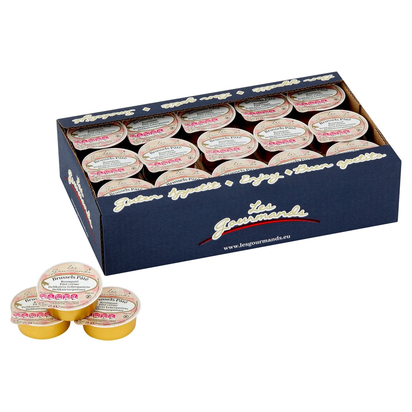 Les Gourmands -  Roompaté  Brussels 45x25 gram cupjes