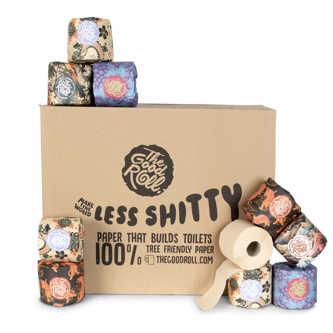 The Good Roll -  Toiletpapier  The Panda Edition bamboe 2-laags 24x300 vel naturel