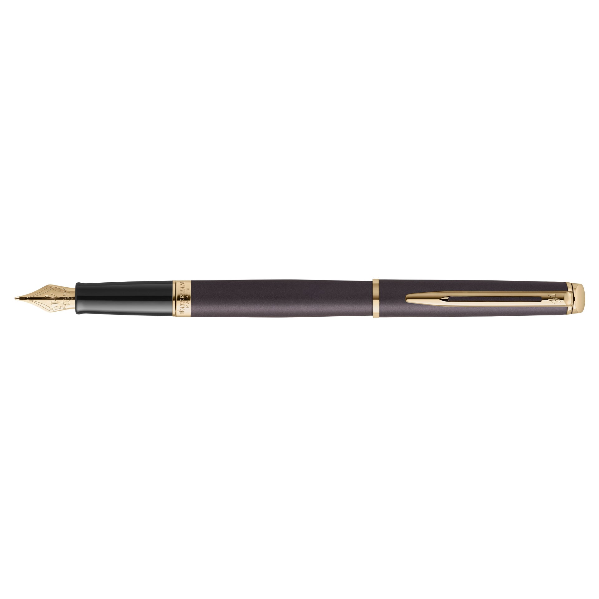 Waterman - Penna stilografica hemisp fashion gt f nero metallizzato
