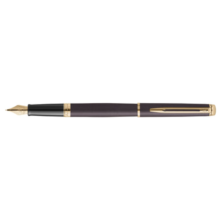 Waterman - Penna stilografica hemisp fashion gt f nero metallizzato