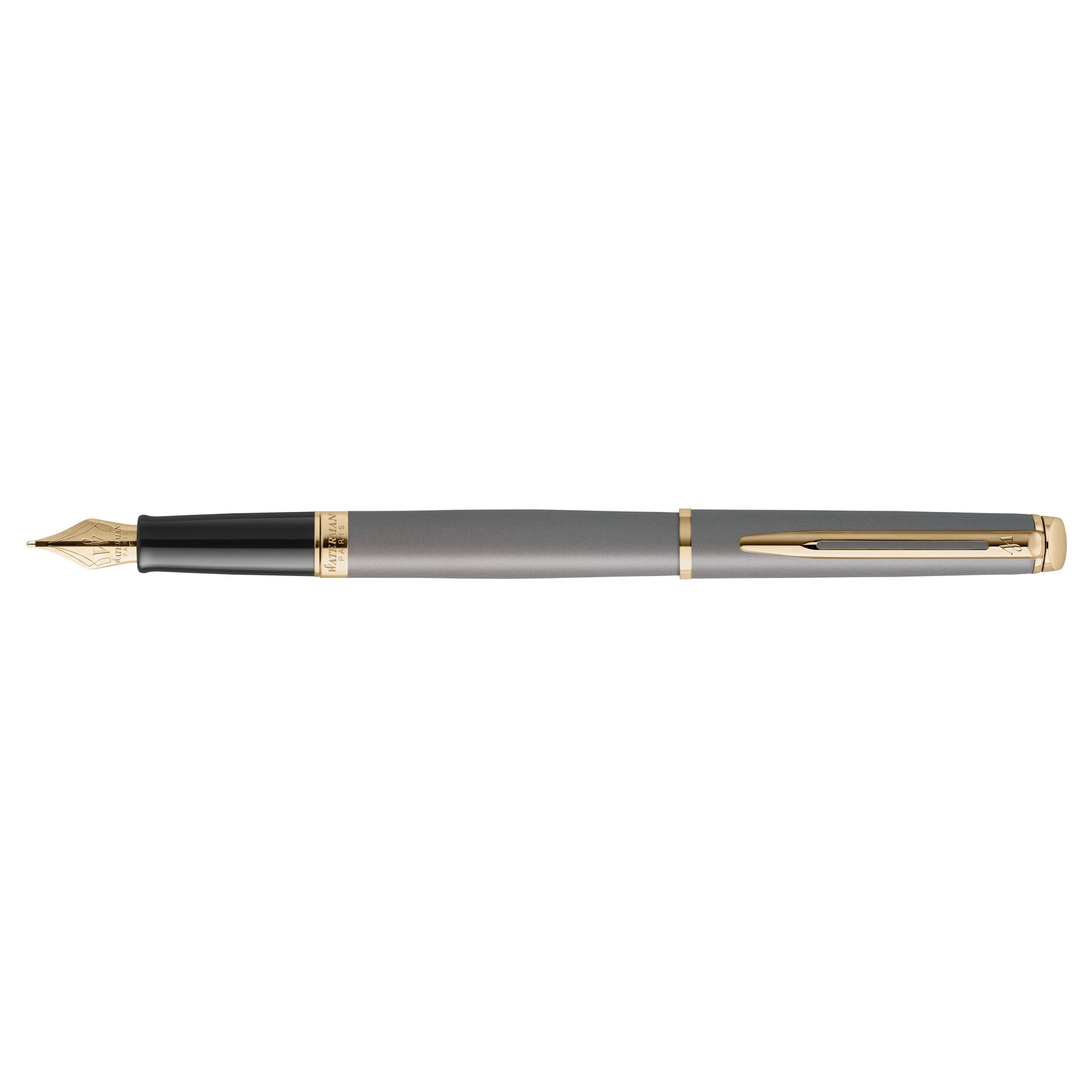 Waterman - Penna stilografica hemisp fashion gt f grigio metallizzato