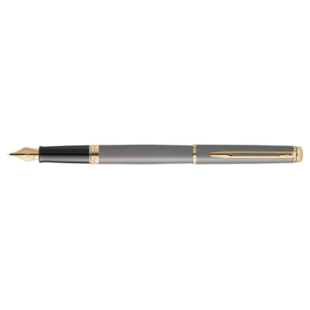 Waterman - Penna stilografica hemisp fashion gt f grigio metallizzato