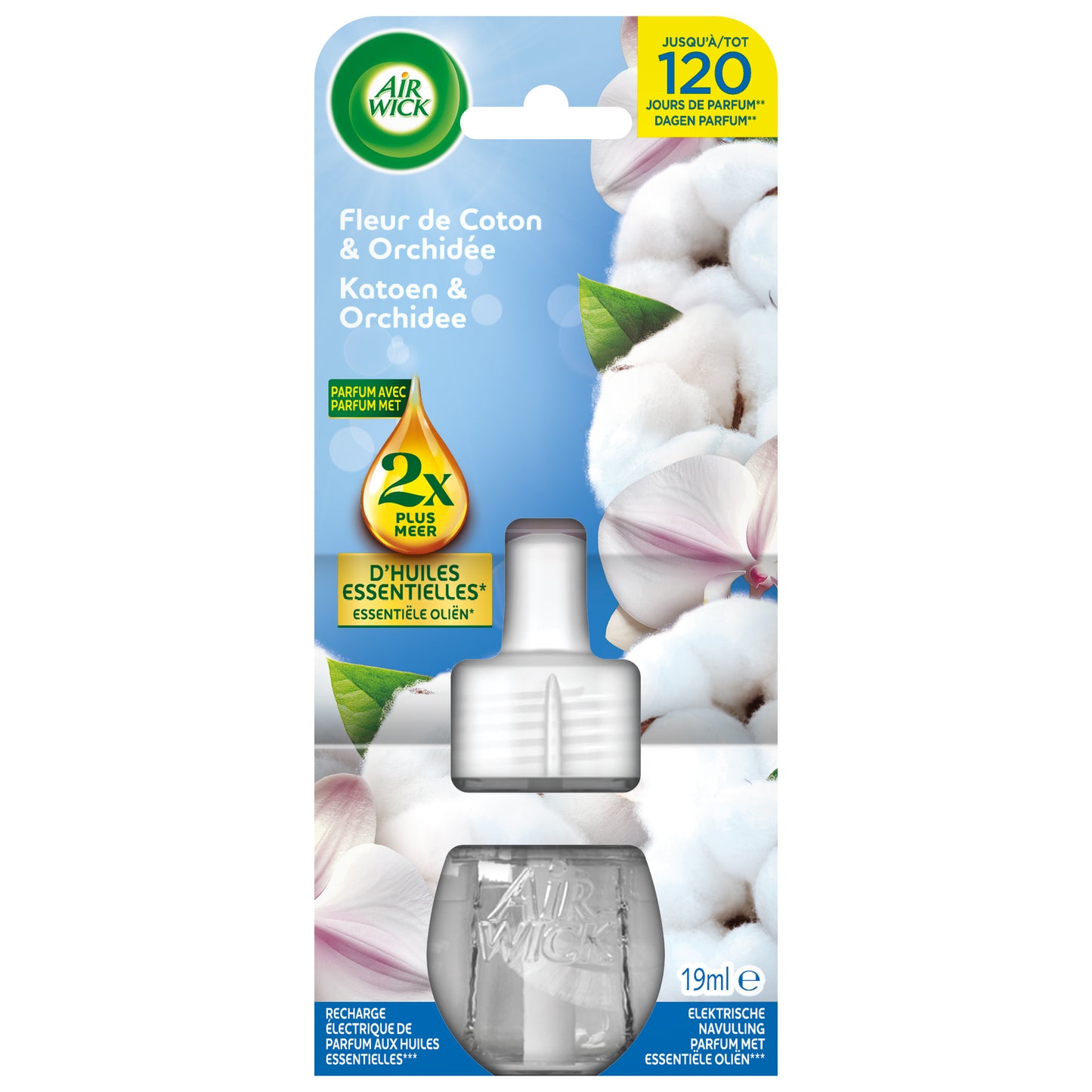 Airwick - Air freshener elc cotton f refill 19ml